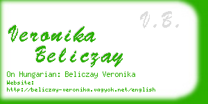 veronika beliczay business card